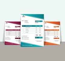 Invoice Design Template. vector