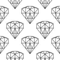 outline diamond seamless pattern6 vector