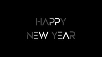 happy new year loop typography animation design video