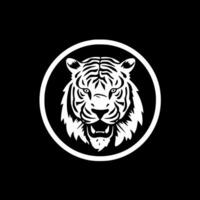 Tigre - minimalista y plano logo - vector ilustración