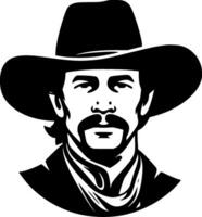 Western, Black and White Vector illustration