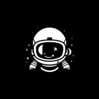 astronauta, minimalista y sencillo silueta - vector ilustración