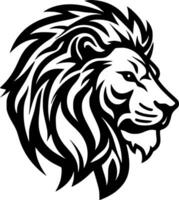 Lion - Black and White Isolated Icon - Vector illustration