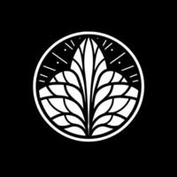 Stained Glass - Black and White Isolated Icon - Vector illustration