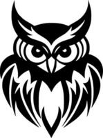 Owl, Minimalist and Simple Silhouette - Vector illustration