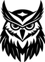 Owl - Minimalist and Flat Logo - Vector illustration