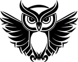 Owl - Minimalist and Flat Logo - Vector illustration