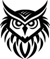 Owl - Minimalist and Flat Logo - Vector illustration