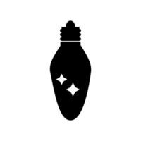 christmas light bulb icon design vector