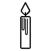 christmas candle icon design vector template