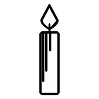 christmas candle icon design vector template