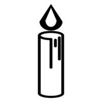 christmas candle icon design vector template