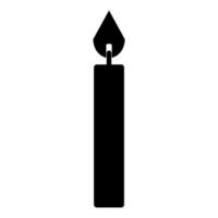 christmas candle icon design vector template