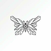 Logo design graphic concept creative premium abstract vector stock unique butterfly sketch like automatic robot. Related to tech animal insect nature