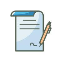 contract icon design vector template