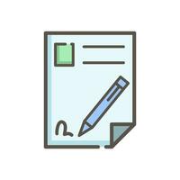 contract icon design vector template