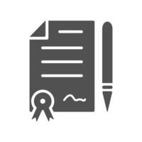 contract icon design vector template