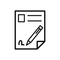 contract icon design vector template