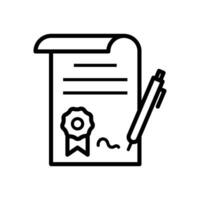 contract icon design vector template