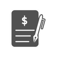 contract icon design vector template