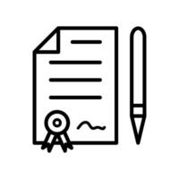 contract icon design vector template