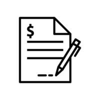 contract icon design vector template