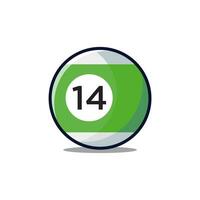 billiard ball icon design vector template