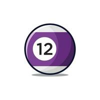 billiard ball icon design vector template