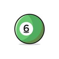 billiard ball icon design vector template