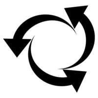 circle arrow icon design vector