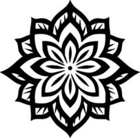 Mandala - Minimalist and Flat Logo - Vector illustration