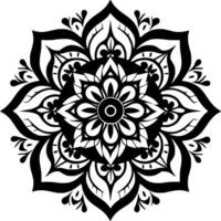 Mandala, Minimalist and Simple Silhouette - Vector illustration