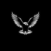 Eagle - Black and White Isolated Icon - Vector illustration