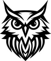 Owl - Minimalist and Flat Logo - Vector illustration