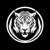 tigre, minimalista y sencillo silueta - vector ilustración