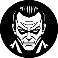 Horror - Black and White Isolated Icon - Vector illustration