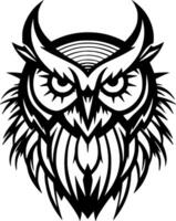 Owl, Minimalist and Simple Silhouette - Vector illustration