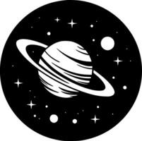 Space - Minimalist and Flat Logo - Vector illustration