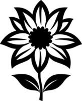 Flower, Minimalist and Simple Silhouette - Vector illustration