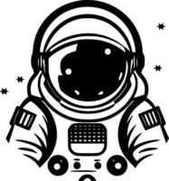 astronauta, minimalista y sencillo silueta - vector ilustración