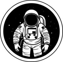 Astronaut - Minimalist and Flat Logo - Vector illustration