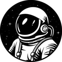 astronauta, minimalista y sencillo silueta - vector ilustración