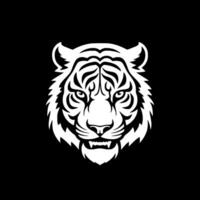 Tigre - minimalista y plano logo - vector ilustración