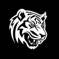 Tiger, Black and White Vector illustration