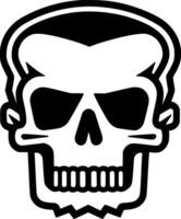 Skull, Minimalist and Simple Silhouette - Vector illustration