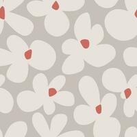 Vector cute and simple flower illustration seamless repeat pattern digital artwork