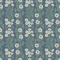 Vector flower and leaf illustration seamless repeat pattern digital artwork