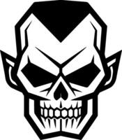 Skull, Minimalist and Simple Silhouette - Vector illustration