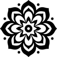 Mandala, Minimalist and Simple Silhouette - Vector illustration