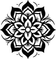 Mandala, Minimalist and Simple Silhouette - Vector illustration